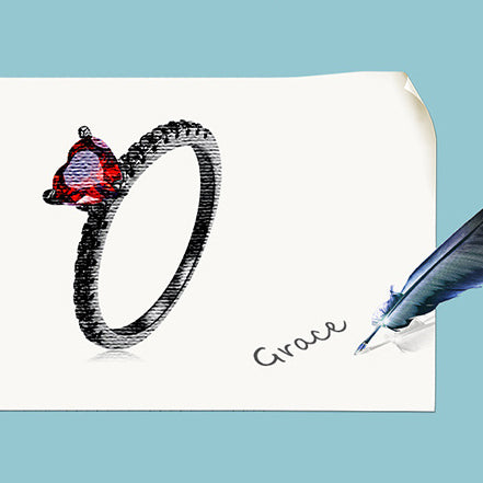 Dark Moonlight Heart Sterling Silver Jewelry Set