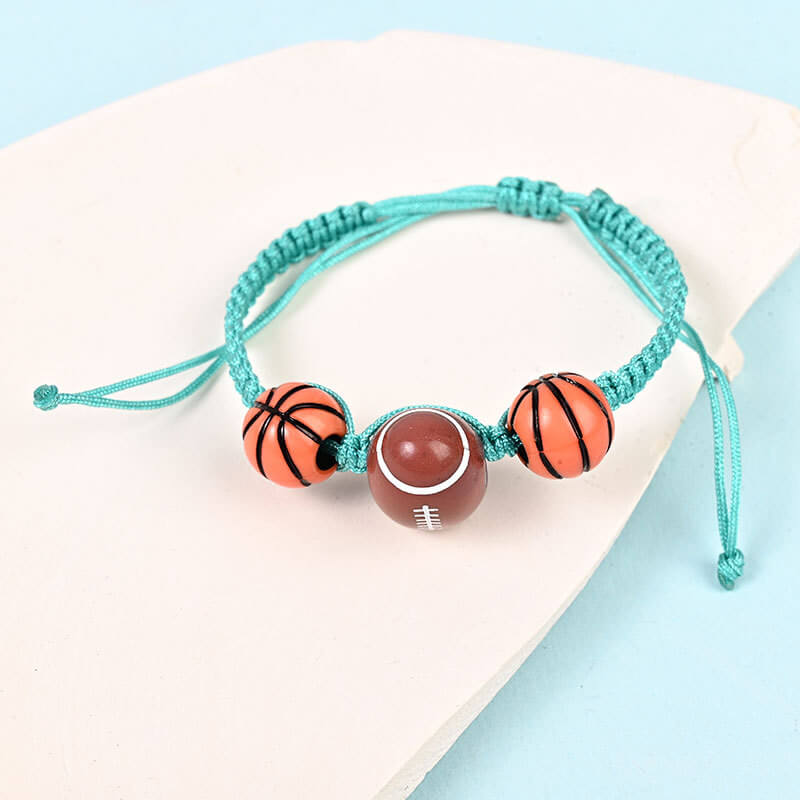 FEELIVE Basketball Rugby Tennis Ball Sports Braid Bracelet