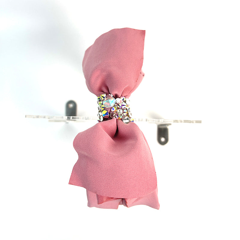 Pink Bow-knot Synthetic Crystals Headband side