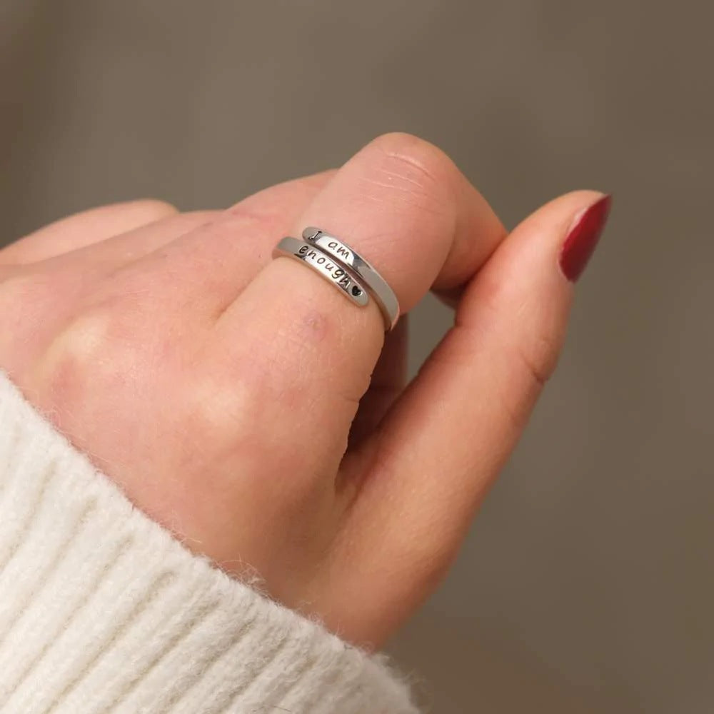 FEELIVE I am enough Anxiety Relief Comfort Ring