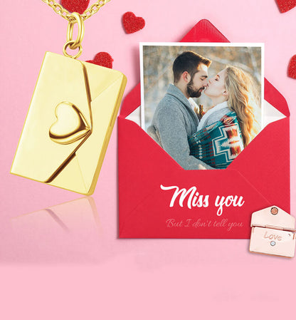 FEELIVE Creative Customized Love Confession Letter Envelope Necklace