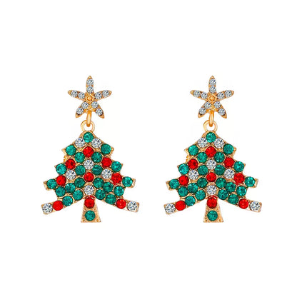 FEELIVE Christmas Sale - Sparkling Christmas Tree Zircon Drop Earrings 🎄