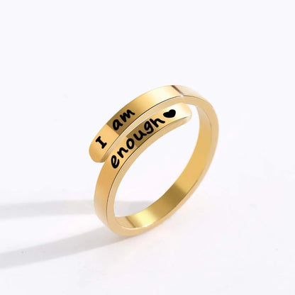 FEELIVE I am enough Anxiety Relief Comfort Ring