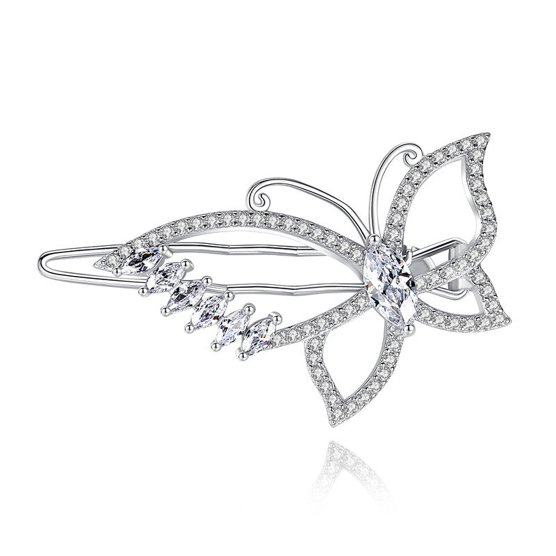 Feelive Dreamy Butterfly Zircon Hair Barrette Clip