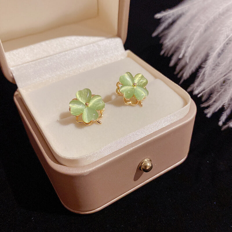 FEELIVE Creative Spinning Lucky Four-leaf Clover Jewelry Set