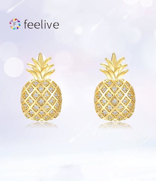 FEELIVE S925 Pinea pple design Earrings