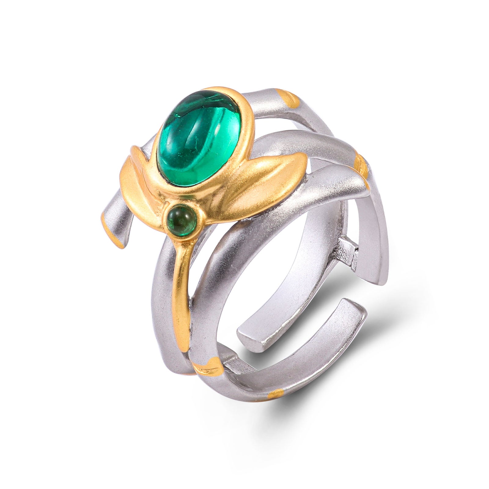 Hummingbird Lab Created Emerald Ring in Sterling Silver - Feelive