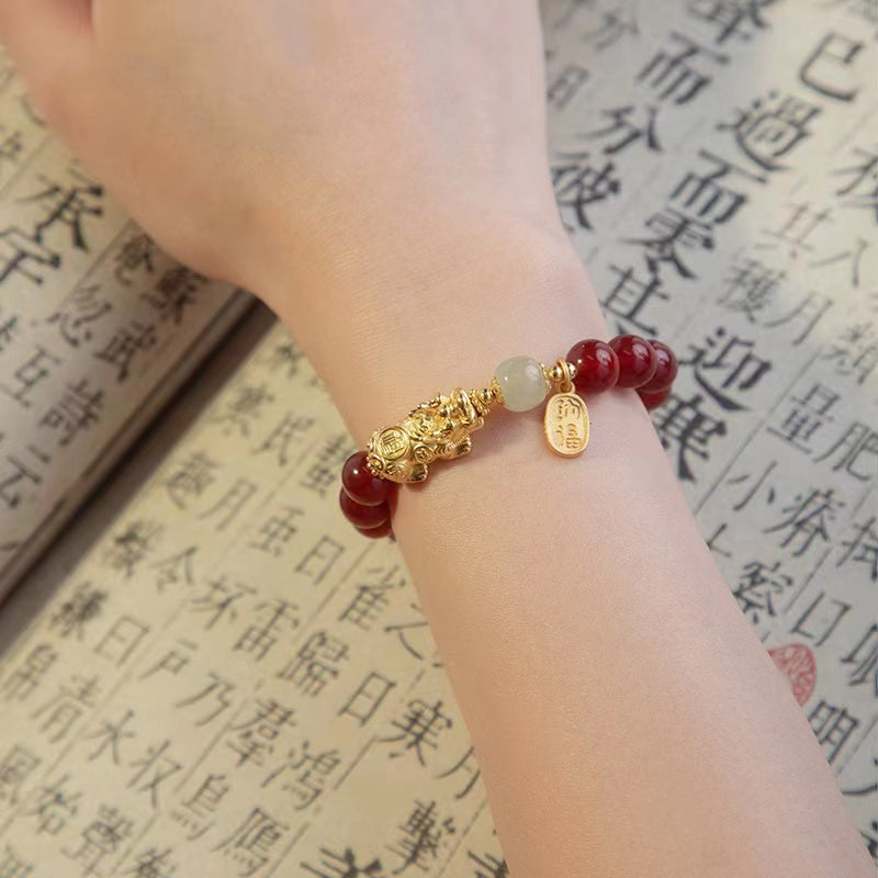 FEELIVE S925 piyao carnelian bracelet