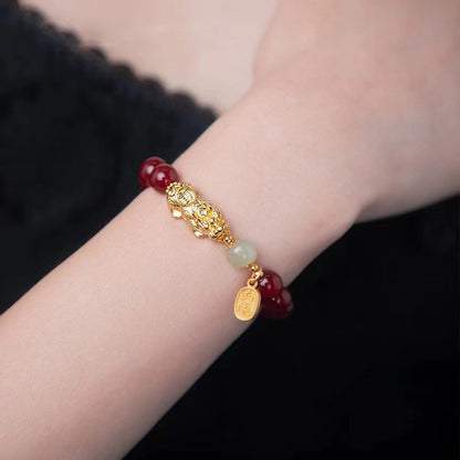 FEELIVE S925 piyao carnelian bracelet