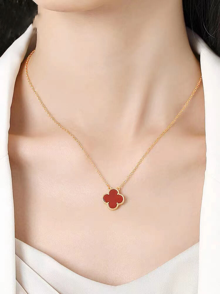 Clover Necklace Fine jewelry S925 Sterling silver gold plated