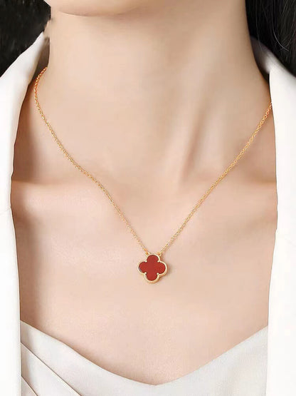 Clover Necklace Fine jewelry S925 Sterling silver gold plated