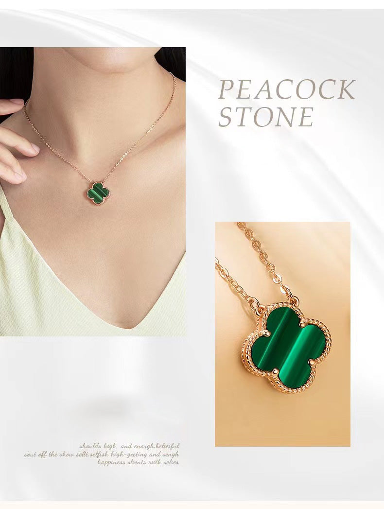 Clover Necklace Fine jewelry S925 Sterling silver gold plated