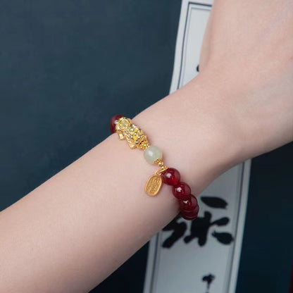 FEELIVE S925 piyao carnelian bracelet