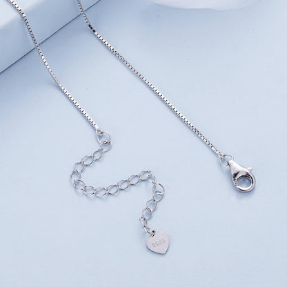 Meteor of Love Zircon Necklace in Sterling Silver clasp