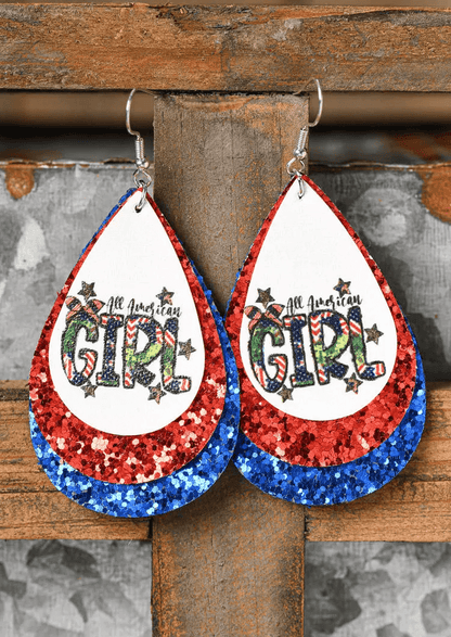 All American Girl Sequined Multi-Layered Earrings