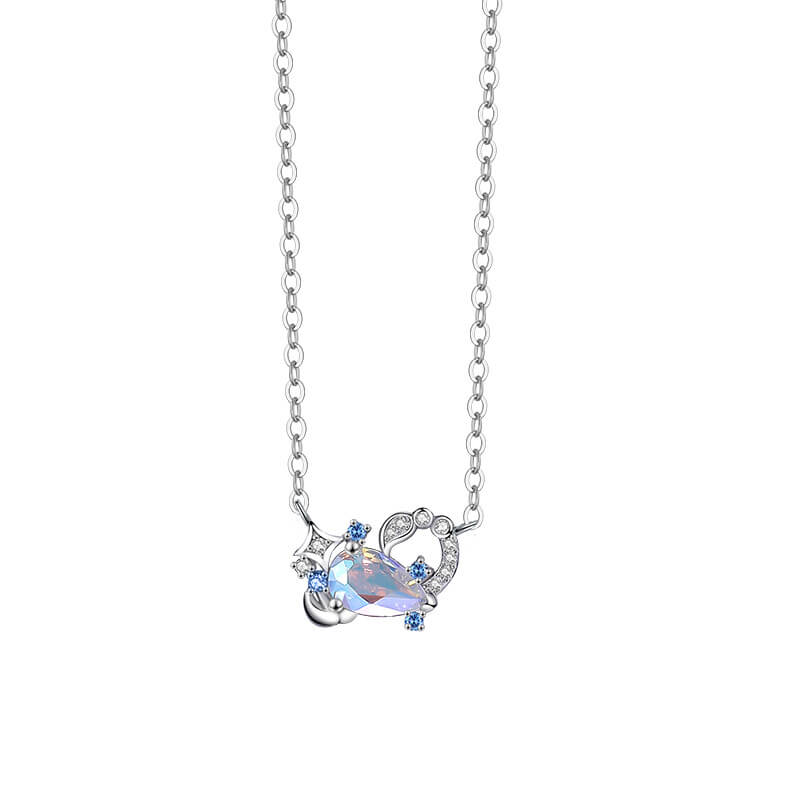 Fantasy Gems Twelve Constellations Necklace in Sterling Silver - Scorpio