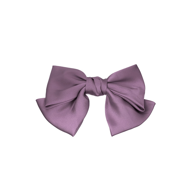 Classic Big Black Bow-knot Hair Clip purple