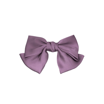 Classic Big Black Bow-knot Hair Clip purple