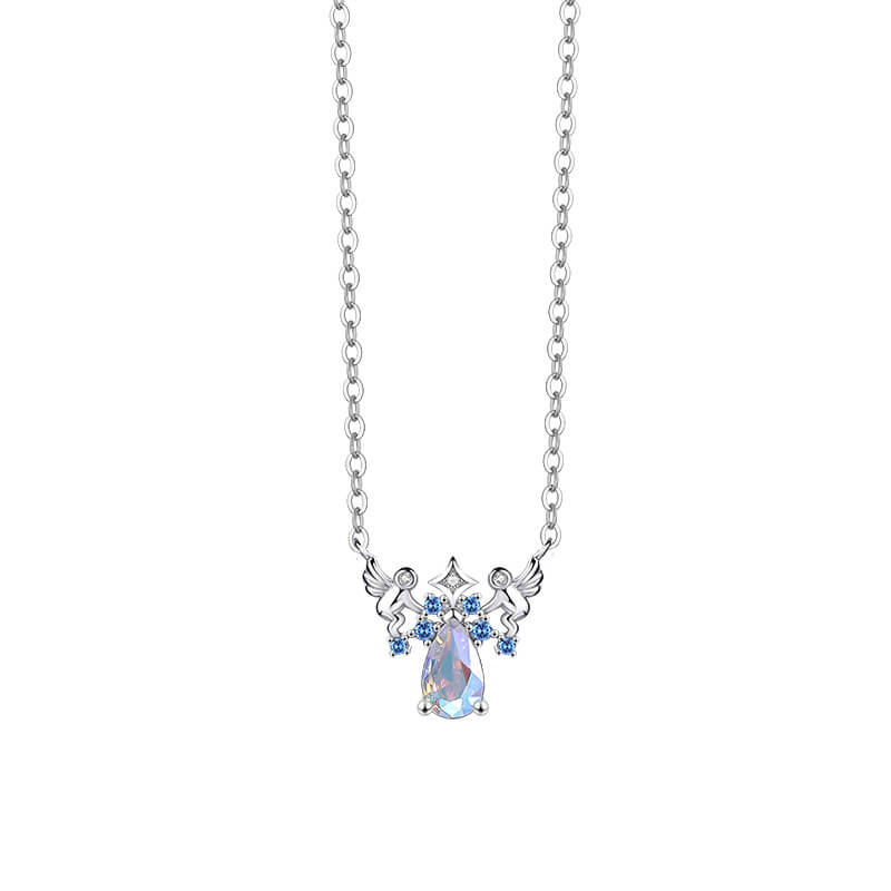 Fantasy Gems Twelve Constellations Necklace in Sterling Silver - Gemini