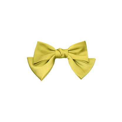 Classic Big Black Bow-knot Hair Clip yellow