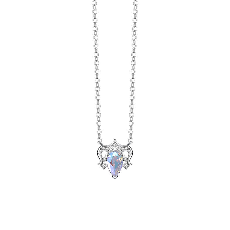 Fantasy Gems Twelve Constellations Necklace in Sterling Silver - Aries