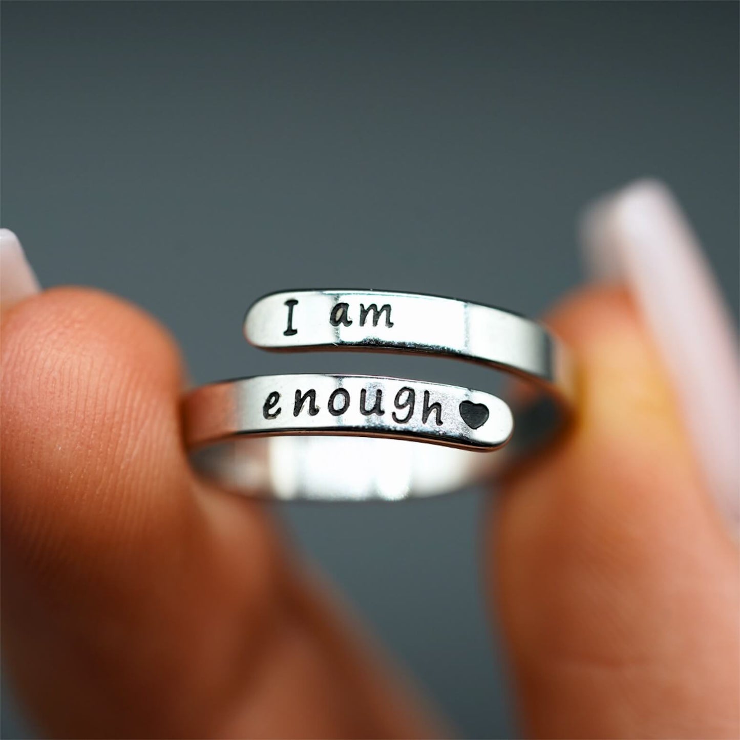 FEELIVE I am enough Anxiety Relief Comfort Ring