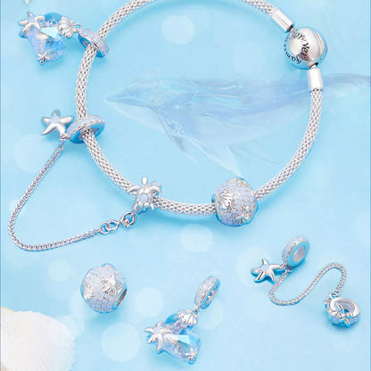 Fantasy Ocean Gemstones Charm Set in Sterling Silver