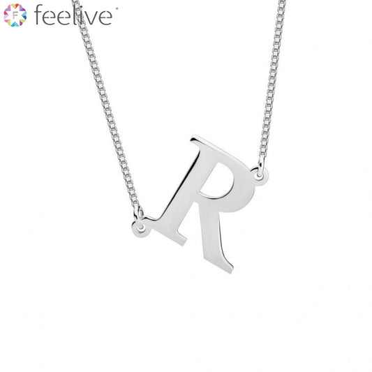 Fashion Slanted Customized Initial Necklace【FREE GIFT BOX】