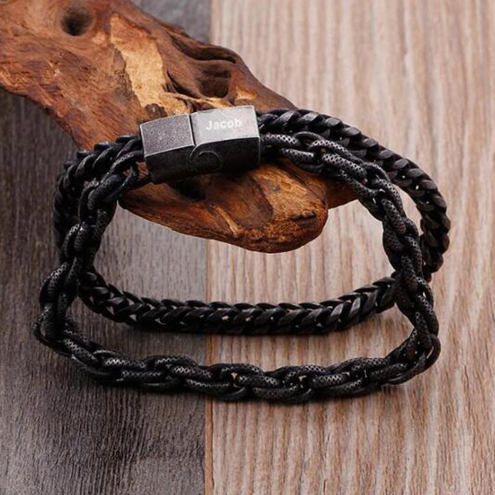 Punk Style Chain Men Bracelet in Stainless