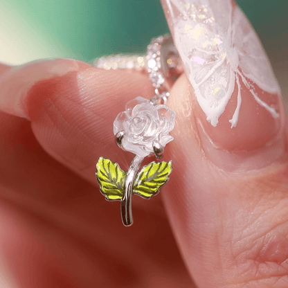 SUNSHINE COLOR-CHANGING JEWELRY MAGIC ROSE STERLING SILVER CHARM (FREE GIFT BOX AND BRACELET)