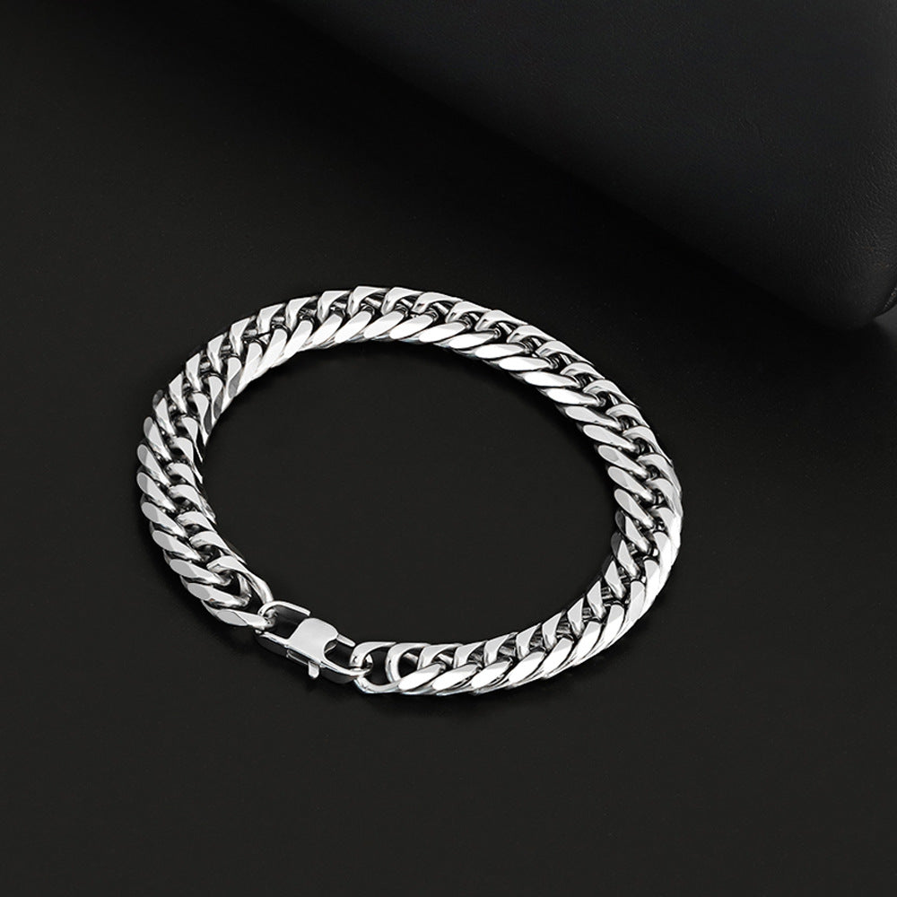 13.5mm Cuban Chain Men Bracelet in Stainless