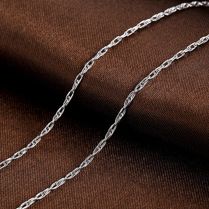 Classic Series Chain Necklace in Sterling Silver rope loose