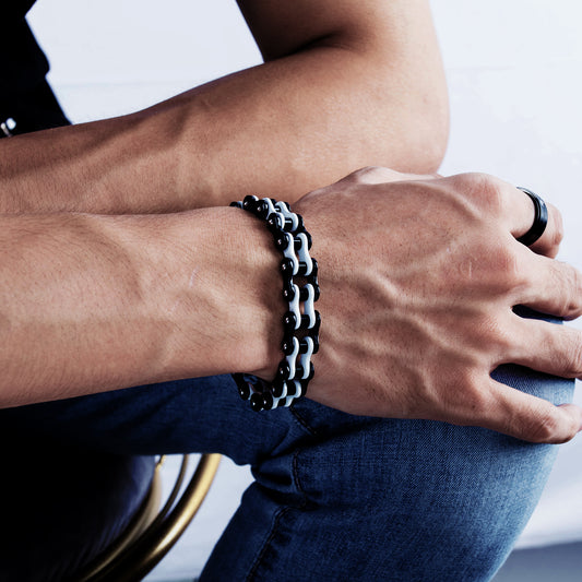 Bicycle Chain Men Bracelet in Stainless model