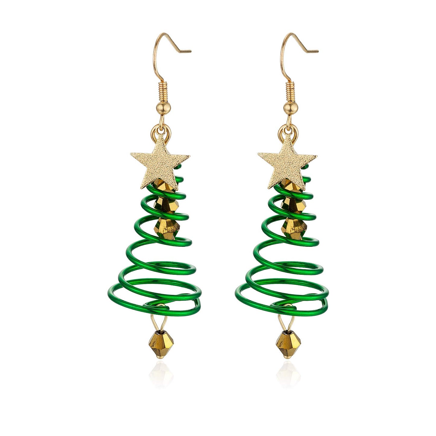 Star Christmas Tree Hook Earrings in Alloy - Feelive