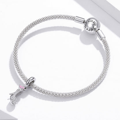 Crystal Shoe Zircon Charm in Sterling Silver bracelet accessory