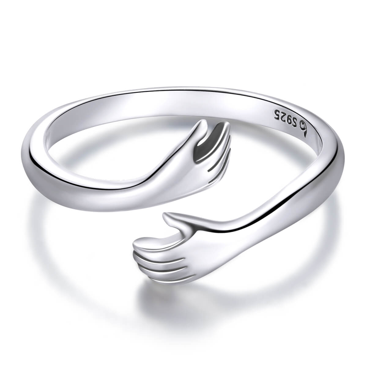 Hug Ring in Sterling Silver silver