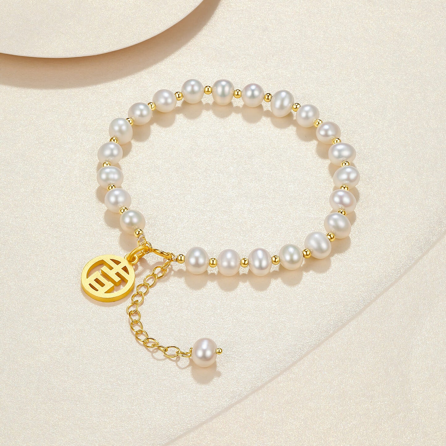 Lucky Ji Charm Pearl S925 Silver Bracelet