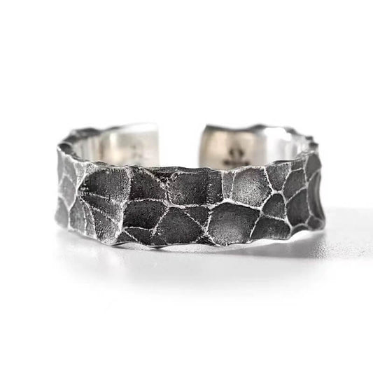 Fashion Rock Crack Steel Men Ring