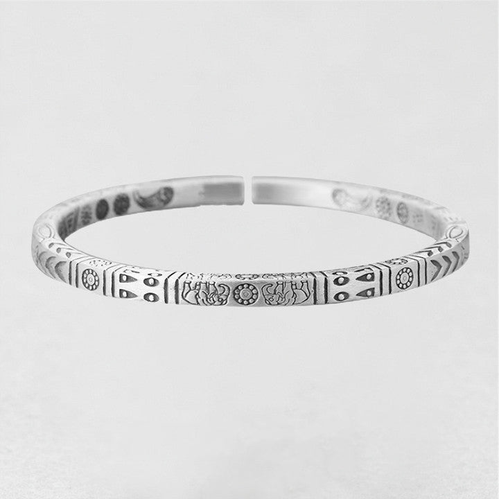 Fashion Vintage Lucky Totem Men Bangle Bracelet