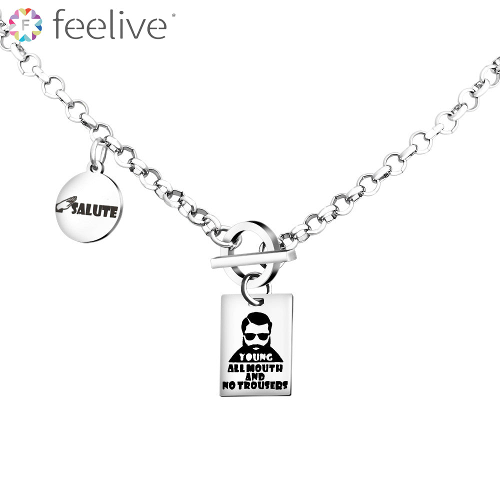 Military Style Salute Men Necklace in Stainless - Feelive