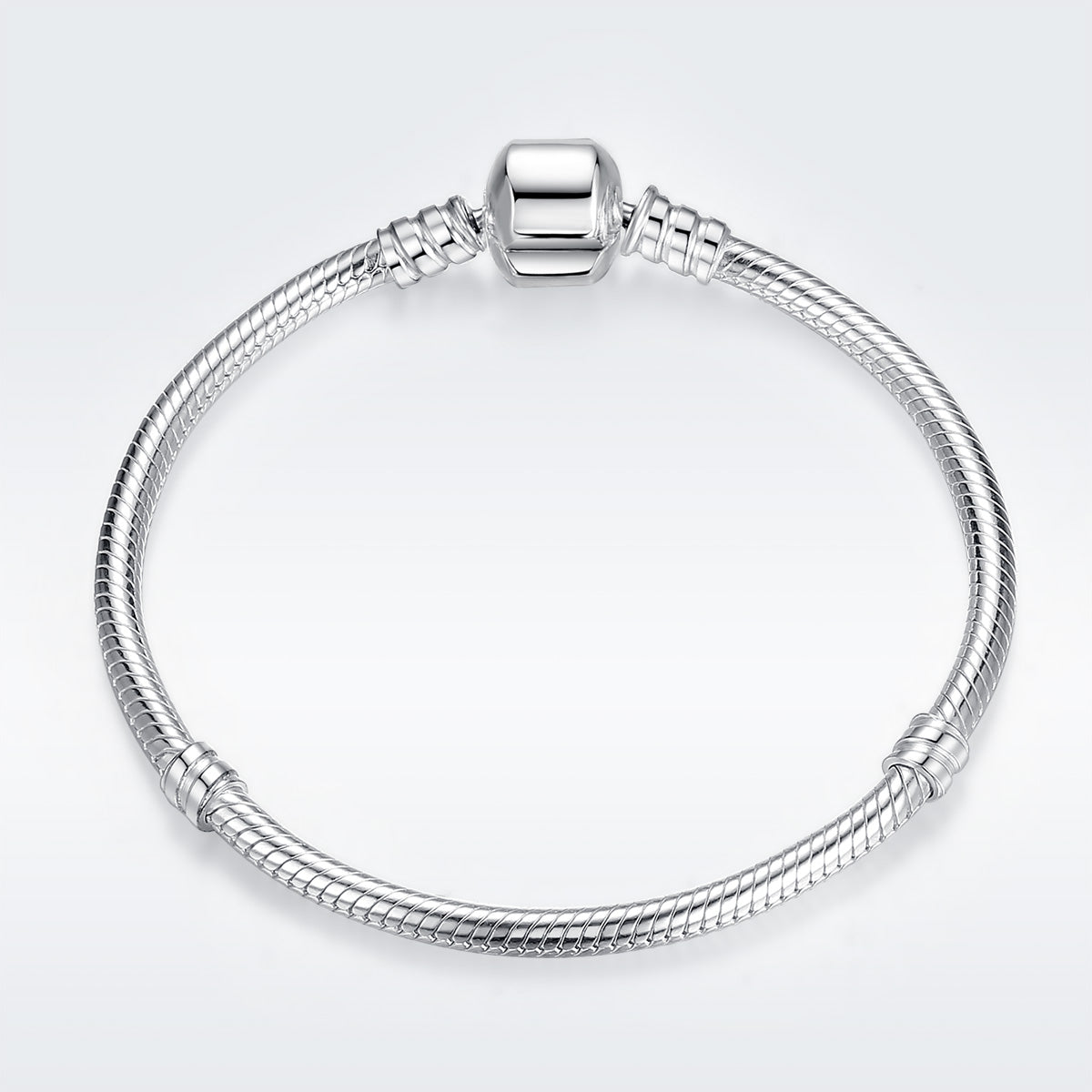 Snake Bone Chain Bracelet in Sterling Silver