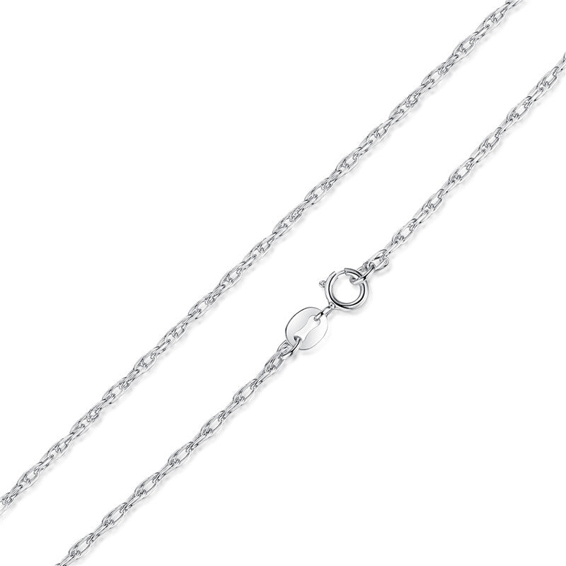 Classic Series Chain Necklace in Sterling Silver rope lose