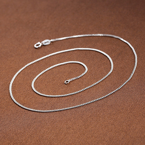 Classic Series Chain Necklace in Sterling Silver curb