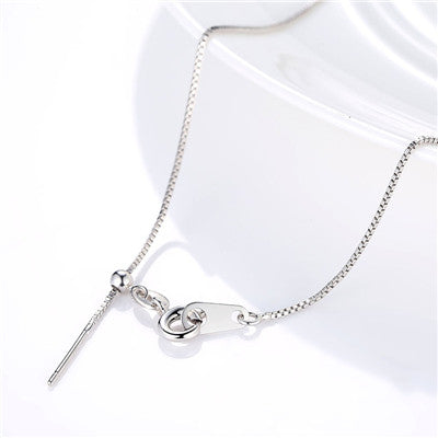 Box Chain Necklace in Sterling Silver clasp