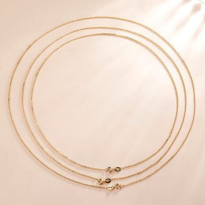 Golden Cable Chain Necklace in Sterling Silver whole