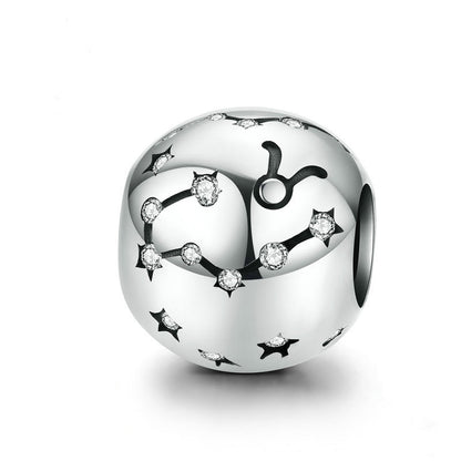 Constellations Taurus Charm in Sterling Silver