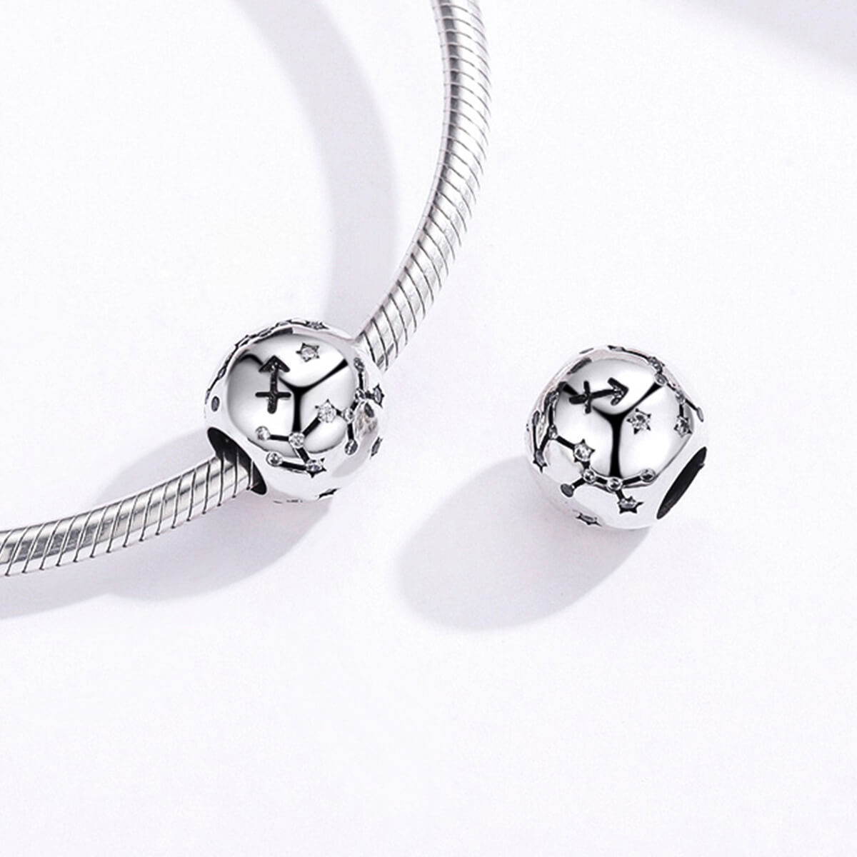 Constellations Bracelet Charm in Sterling Silver