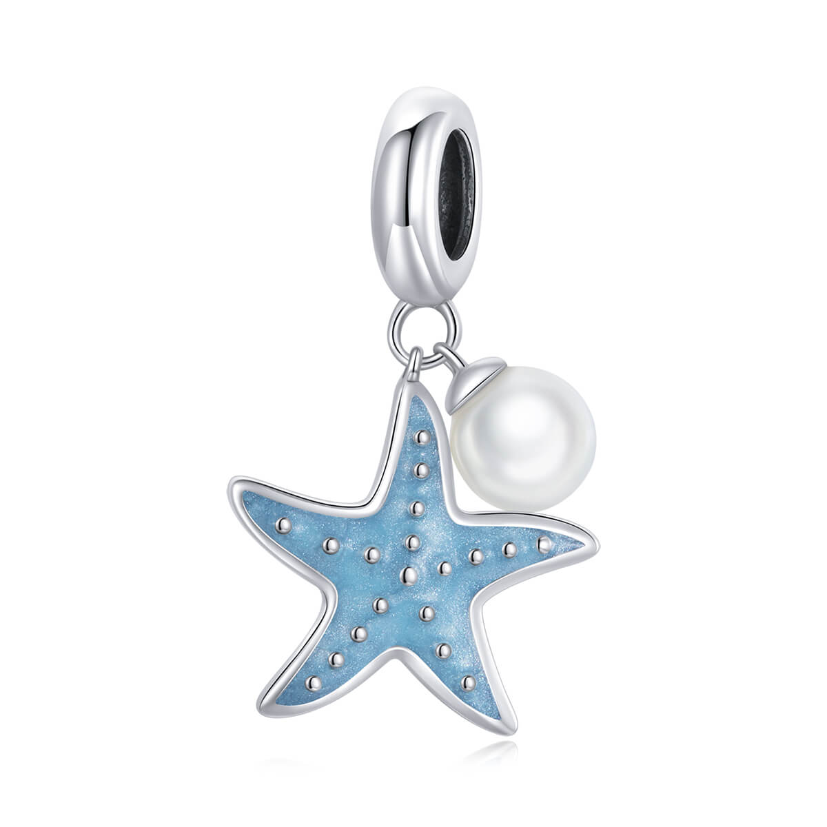 Sea Elf Gemstones Charms Set in Sterling Silver starfish