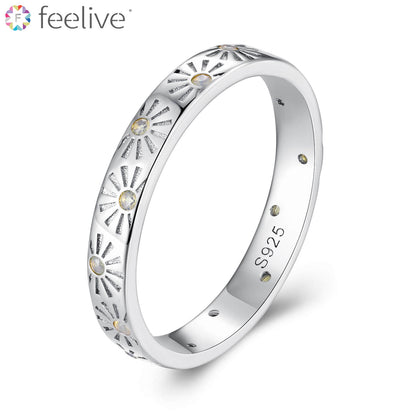 Summer Sunshine Opal Ring in Sterling Silver - Feelive