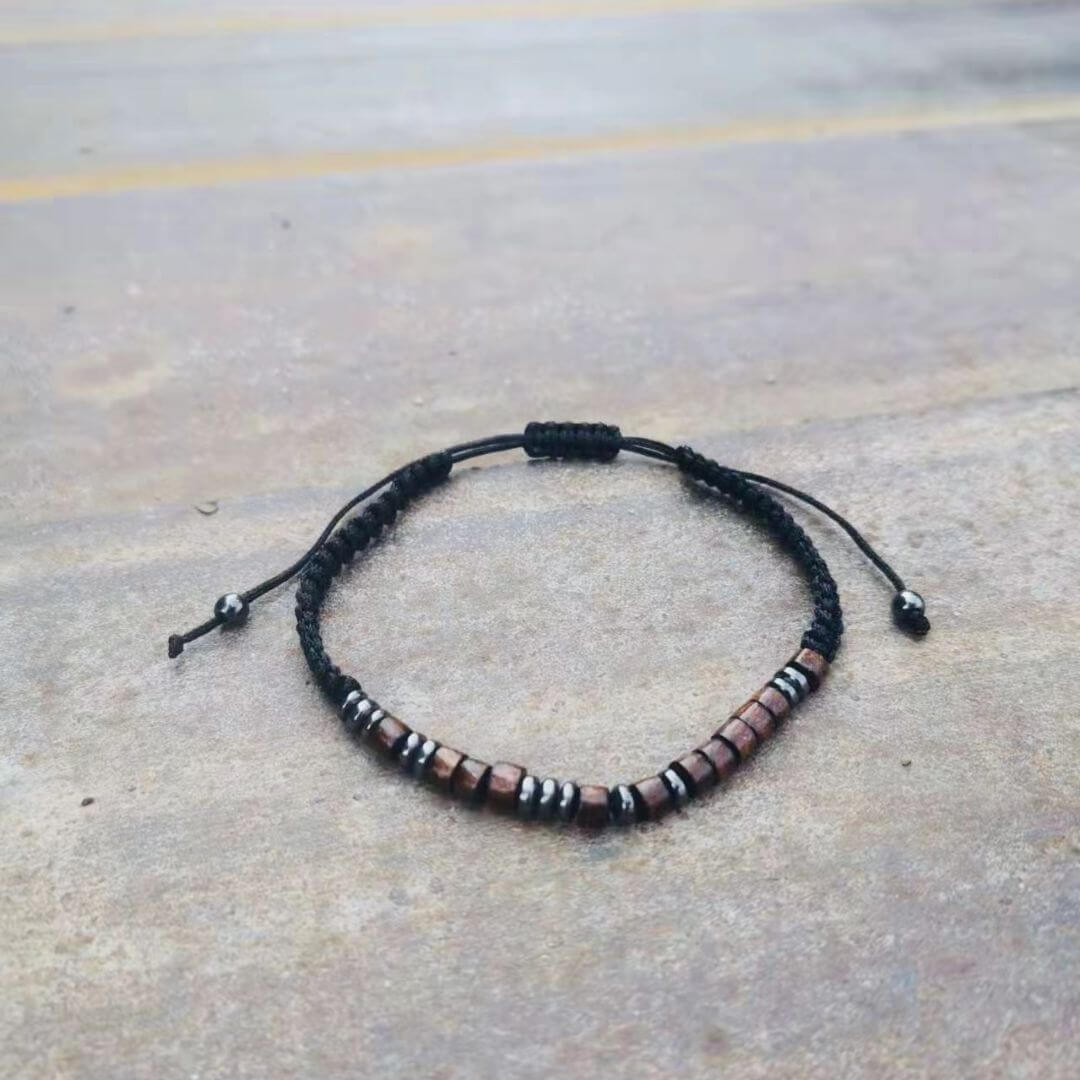 To My Son, I Love You Morse Code Braided Bracelet